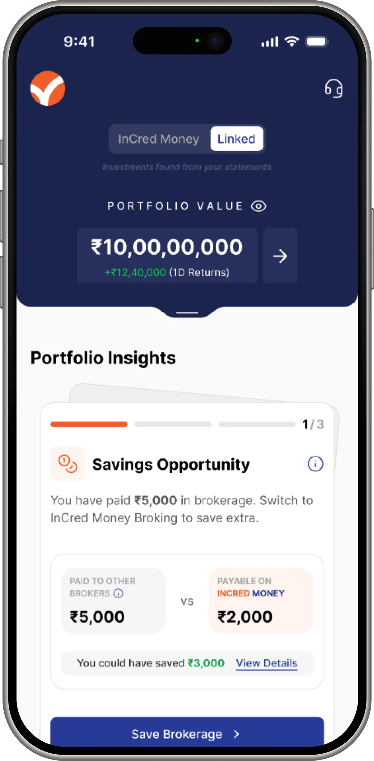 InCred Money app portfolio